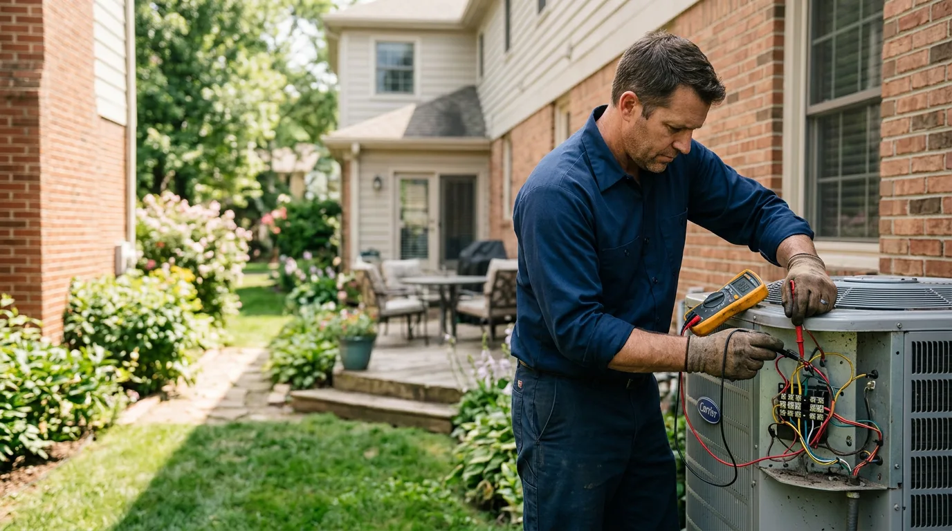 HVAC technician working near Cutler, CA